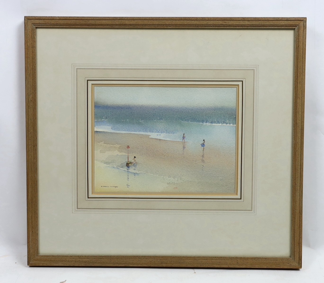 Sir William Russell Flint RA PRWS (British, 1880-1969), ‘From a window in Tenby’ (An Essay in Simplicity), watercolour, 18 x 24.5cm